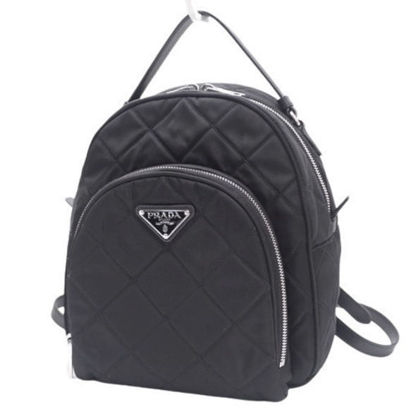 Prada | Bags | Prada Quilted Backpack Rucksack Nylon  display picture 1
